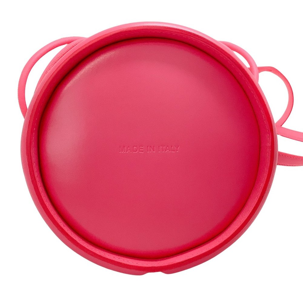 Alexander McQueen Neon Pink Soft Curve Drawstring Bag - Picture 5 of 7